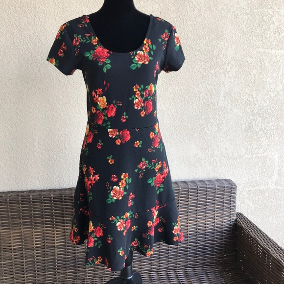 Planet Gold Black Beauty Combo Floral Fit & Flare - Picture 2 of 5